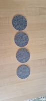 4 runde Untersetzer aus Filz, 10 cm Durchmesser, beige Bayern - Wolfratshausen Vorschau