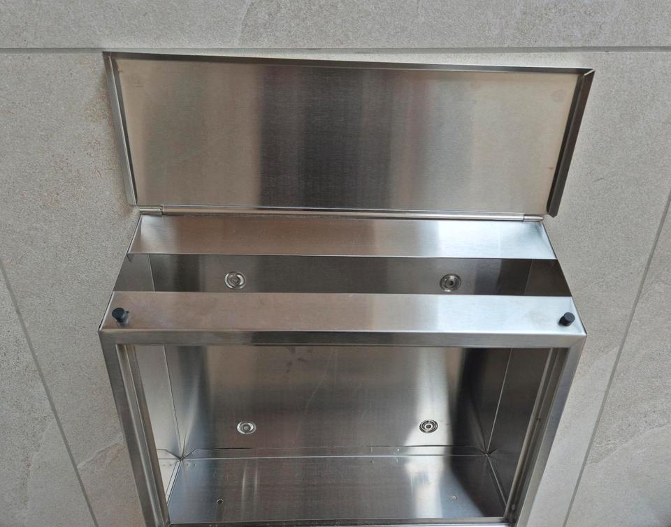 Briefkasten mit Zeitungsrolle, Profirst Mail PM 330, Edelstahl in Perach