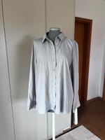 Bluse hemd grau schwarz wie neu langarm shirt damenbluse Nordrhein-Westfalen - Herford Vorschau