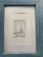 Bleistift Zeichnung Eiffelturm Paris Montmartre Künstler Hessen - Egelsbach Vorschau
