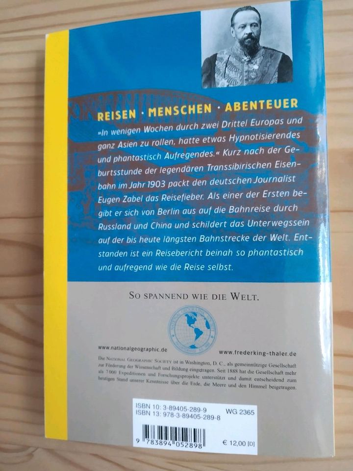 TRANSSIBIRIEN mit der Bahn durch Russland+ China 1903 Eugen Zabel in Wilnsdorf