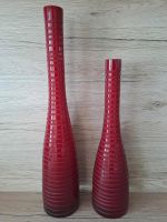 2 Vasen Deko Blumen Rot Vase Flaschen Glas Sachsen-Anhalt - Ilsenburg (Harz) Vorschau