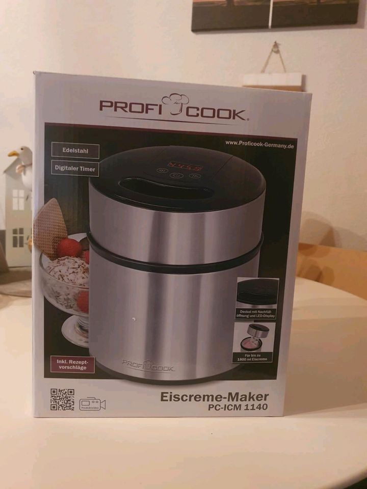 Eiscreme Maker Profi Cook PC-ICM 1140 NEU Eismaschine in Witten