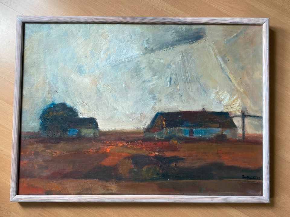 Laszlo Bod Original Gemälde Öl 1973, Holzrahmen 70x50 cm in Halle (Westfalen)