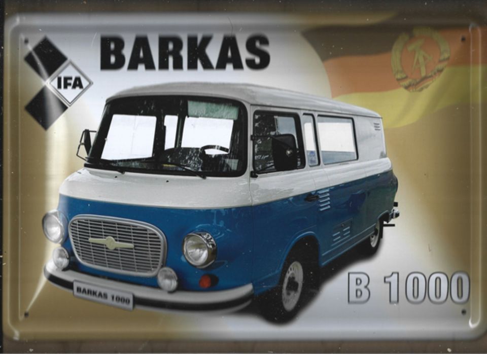 Barkas B 1000 Blechschild in Lauchhammer