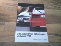 VW + Audi Zubehör Prospekt von 1988 mit 16 Seiten + neuwertig!! Niedersachsen - Göttingen Vorschau