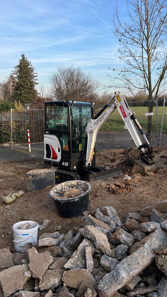 Bagger mieten (BOBCAT E19) seriös und zuverlässig in Darmstadt