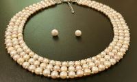 Echte Perlenkette Süßwasserperlen 925 Silber Halskette Hessen - Kassel Vorschau