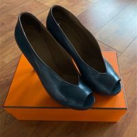 Hermès Plateau Peeptoe Highheel OVP Gr. 38,5 blau Wandsbek - Hamburg Sasel Vorschau