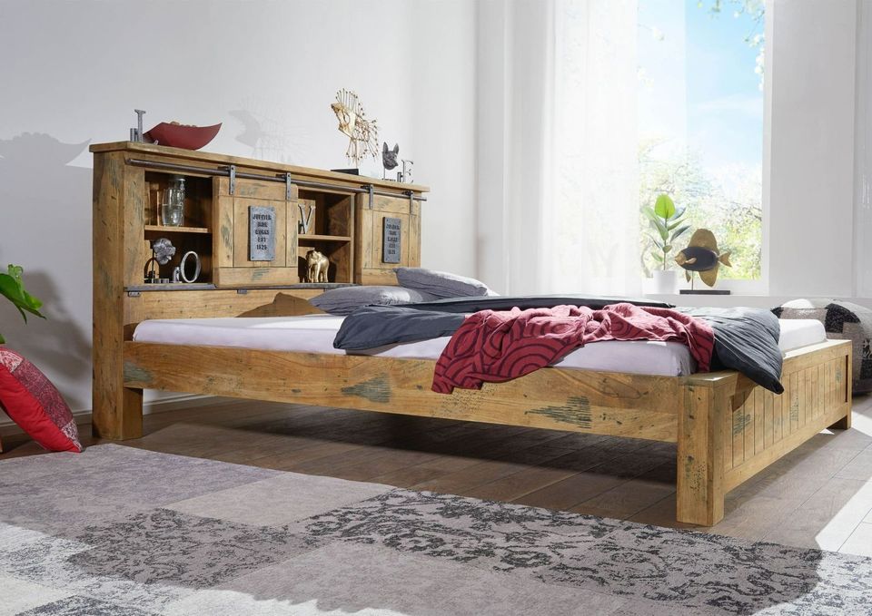 RAILWAY Doppelbett 180 x 200 cm Mango massiv UVP 749 € - 5298 in Bad Driburg