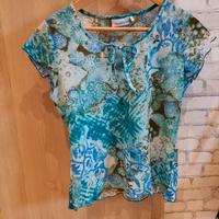 sommerliches Shirt, Türkis, Blumenmuster, Bindeband,C&A (Größe M) Hessen - Hofgeismar Vorschau