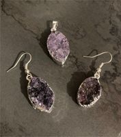 Amethyst Schmuckset Ketten-Anhänger und Ohrringe Bayern - Roth Vorschau