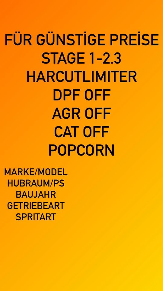 Popcorn/Hardcut limiter chiptuning programmieren bmw audi mercede in Werdohl