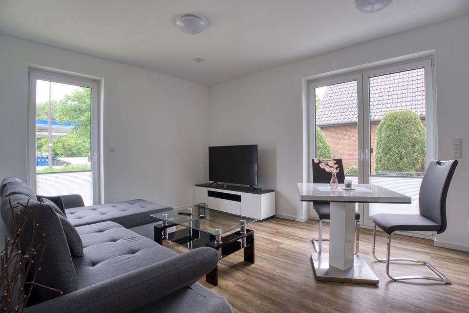 Neubau Erdgeschosswohnung mit Terrasse und Stellplatz - möbliert in Bremen