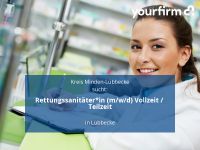 Rettungssanitäter*in (m/w/d) Vollzeit / Teilzeit | Lübbecke Nordrhein-Westfalen - Lübbecke  Vorschau