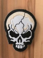 #1 Patch Totenkopf gebrochen - Biker Kutte Weste, Aufnäher Bayern - Krailling Vorschau