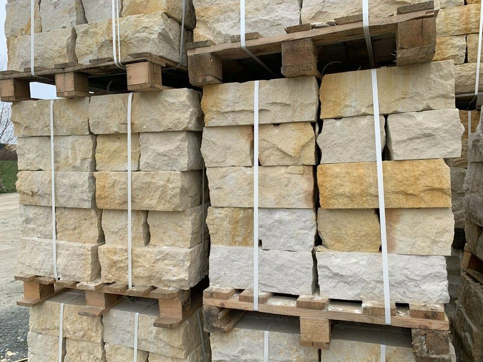 SONDERPREIS 16 Paletten Mauersteine 20x20x40♥2xgesägt,Sandstein in Coburg
