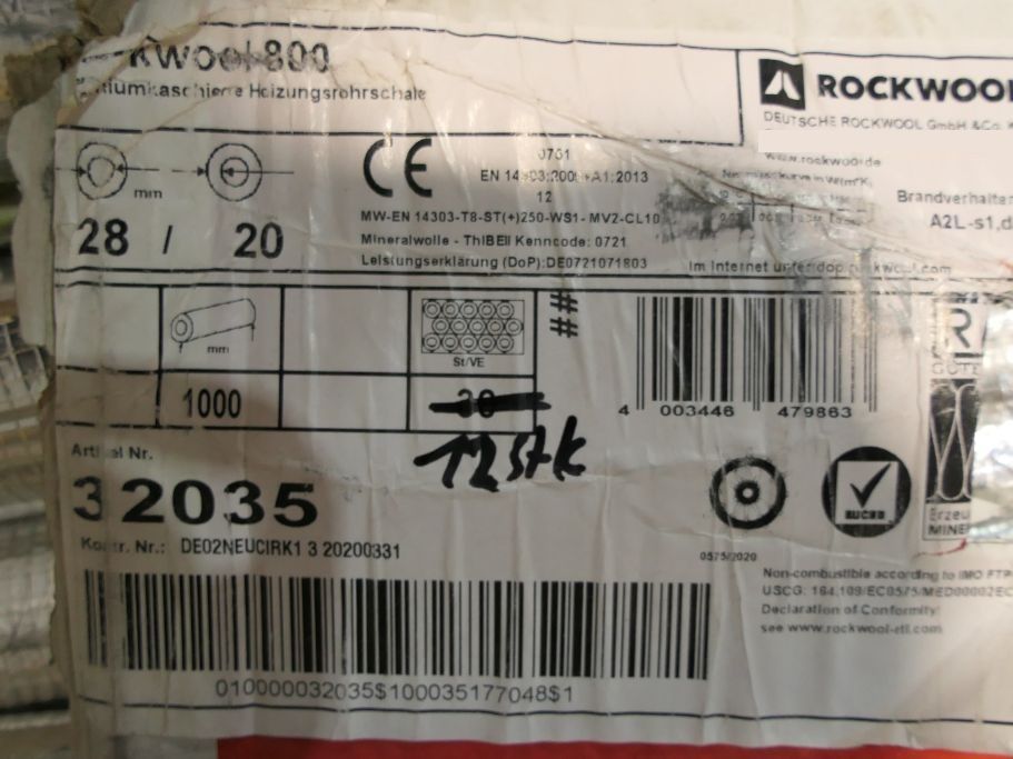 Posten Rockwool Rohrisolierung Steinwolle 41731 in Dinslaken