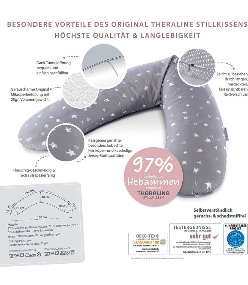 Stillkissen Theraline 190cm mit 2 Bezügen ⭐️neuwertig⭐️ in Pfaffenhofen a. d. Glonn