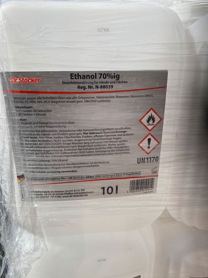 100 x 10 Liter Kanister gebraucht neuwertig in Langen Emsland