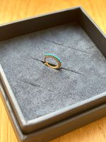 Maria Tash Single Turquoise & Diamond Pavé Huggie Hoop Earring Nordrhein-Westfalen - Minden Vorschau