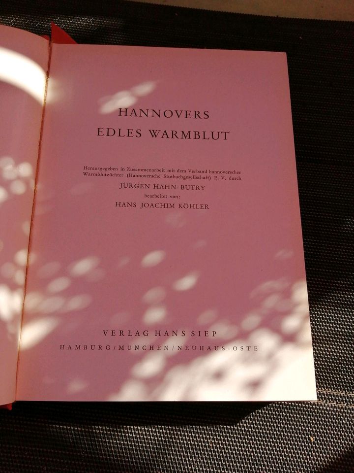 HANNOVERS edles Warmblut, Buch, 1949, Verlag Hans Siep in Norderstedt