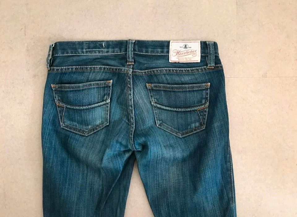 Herrlicher Jeans Skinny 5046 W26 L32 Blau Slim Faded Low Waist XS in Berlin