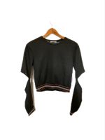 Grauer Sweater mit Cutouts Damen Secondhand vintage retro Mädchen Hessen - Offenbach Vorschau