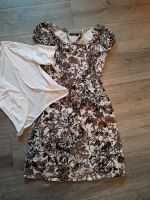 Zero Kleid Gr. 34 mit Jäckchen weiß/braun wenig getragen Niedersachsen - Uplengen Vorschau