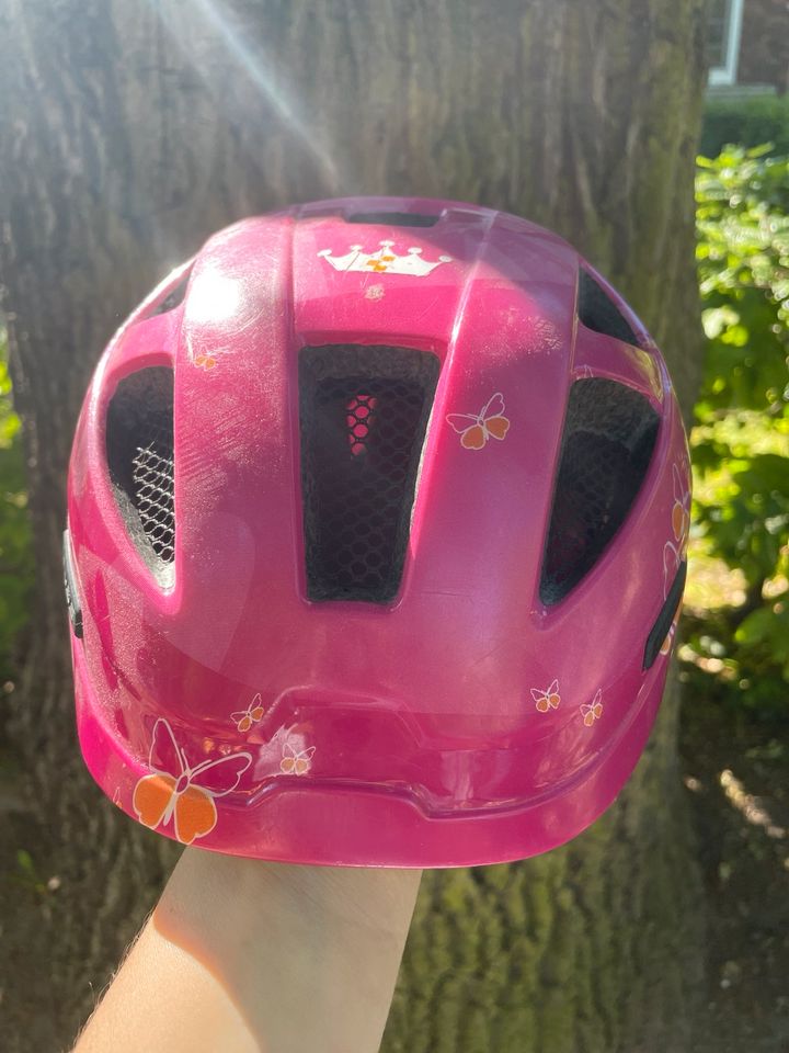 Kinderhelm 46-51 cm Mädchen Prinzessin pink Cube in Hamburg