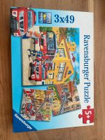 Wie neu!!! 3er Puzzle 49 Teile Feuerwehr Drehleiter Ravensburger Hessen - Hammersbach Vorschau