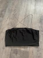 Crop Bauchfreies top schwarz XS/34 Shein mit Glitzer Träger Rostock - Reutershagen Vorschau