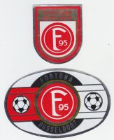 2 alte Aufkleber Fortuna Düsseldorf 70er Jahre Hessen - Lahntal Vorschau