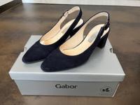Gabor Sling-Pumps dunkelblau Sachsen - Leubsdorf Vorschau