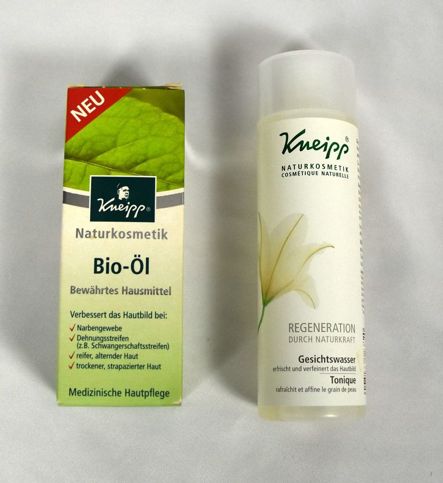 2er Pack Kneipp Naturkosmetik 1 Bio-Öl und 1 Gesichtswasser in Herleshausen