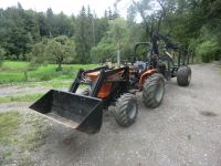 Kubota Traktor Frontlader Seilwinde Rückewagen Schneeschild Bayern - Baisweil Vorschau