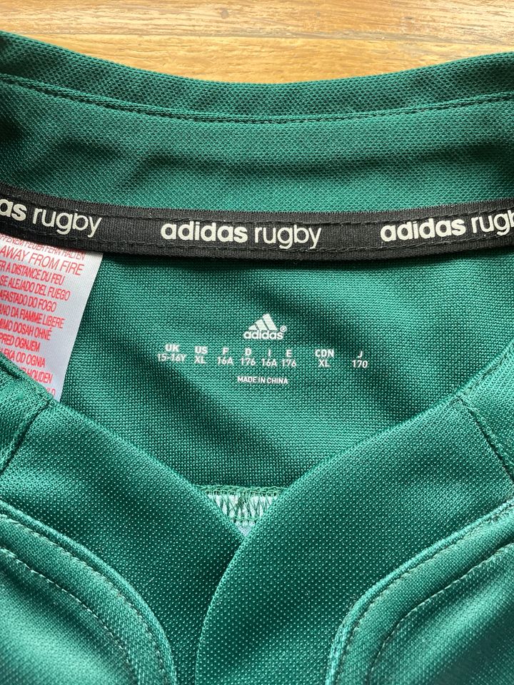 Adidas Rugby Shirt NEU Gr. 170 Grün Weiß in München