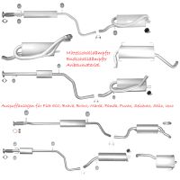 Fiat 500 Brava Bravo Marea Panda Punto Seicento Stilo Uno Auspuff Endschalldämpfer Mittelschalldämpfer Hosenrohr Katalysator Rußpartikelfilter Sportauspuff Lambdasonden Flexrohre Rohre Winkelrohre Sachsen - Hoyerswerda Vorschau