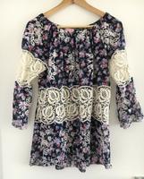 Bluse Floral Blumen Spitze Gr S/M Party Edel Blogger Style Hannover - Kirchrode-Bemerode-Wülferode Vorschau