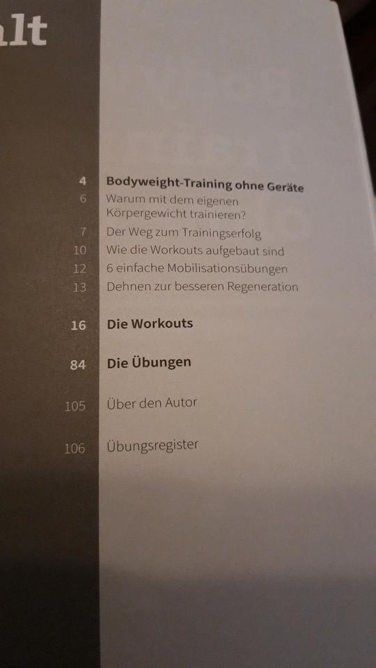 Marcel Doll Workout Buch 'Bodyweight-Training ohne Geräte' in Kamen
