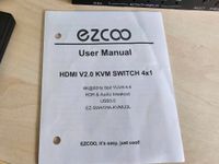 ezcoo HDMI v2.0 KVM Switch 4 x 1 für 4K und USB 3.0 Nordrhein-Westfalen - Mettmann Vorschau