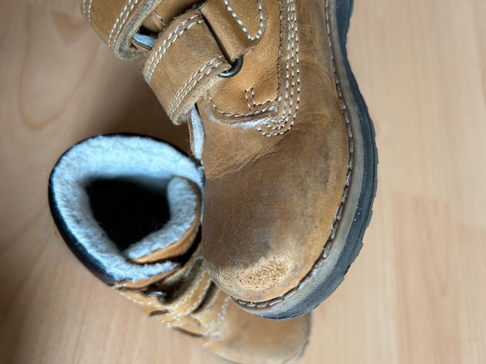 Primigi Leder Boots Stiefel mit Wolle gefüttert 26 in Rimbach