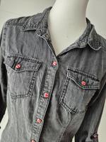 ♥ ONLY JEANSHEMD JEANSBLUSE Gr. 36 GRAU ANTRAZITH KNÖPFE Nordrhein-Westfalen - Brilon Vorschau