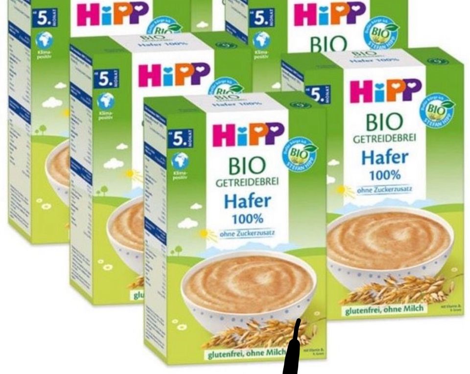 4x HiPP Bio Getreidebrei Haffer 100% MHD 31.052025 in Berlin