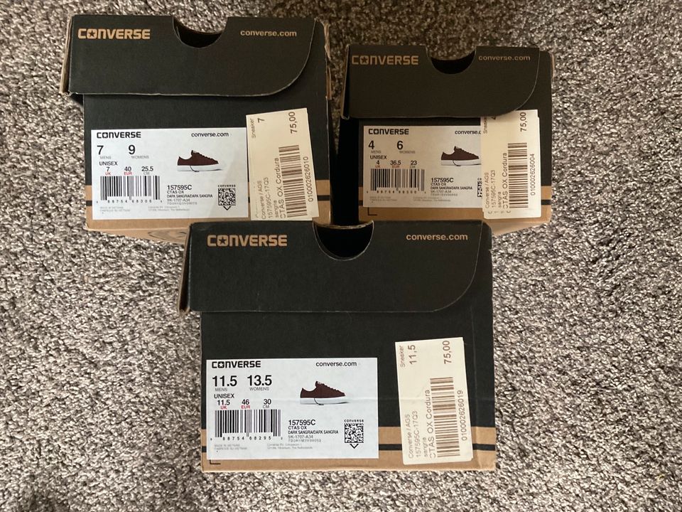 Converse All Star Cordura Sneaker Rot 36,5 40 46 NEU in Niedersachsen -  Schüttorf | eBay Kleinanzeigen ist jetzt Kleinanzeigen