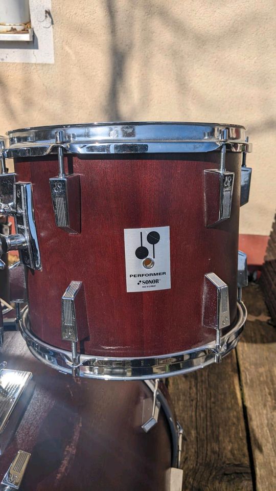 Sonor Performer Schlagzeug 12",  13", 16", 22" vintage Drumset in Birgland