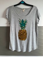 H&M ananas shirt grau Pailletten Glitzer neuwertig S 36 Hannover - Mitte Vorschau