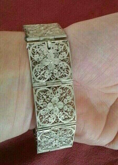 800 Silber Armband /filigran prächtige verziehung Vintage alt in Rosenberg