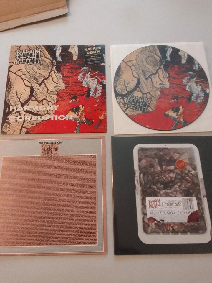 Napalm Death Vinyl Picture Disc Sammlung in Grimmen