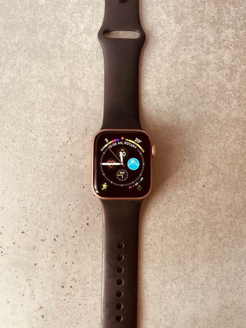 Apple Watch Series 5  inkl. Sportarmband sandrosa/schwarz 40mm in Dortmund